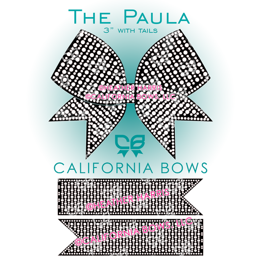 Paula 3" Bow Rhinestone Template Download