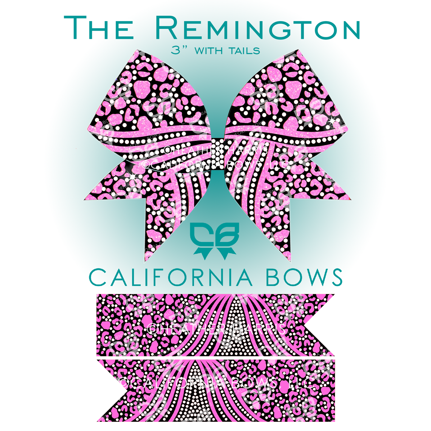 Remington 3" Bow Rhinestone Template Download