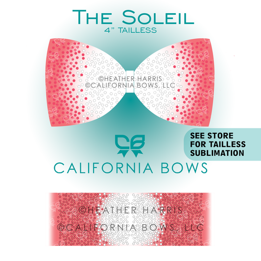 Soleil 4" Tailless Bow Rhinestone Template Download