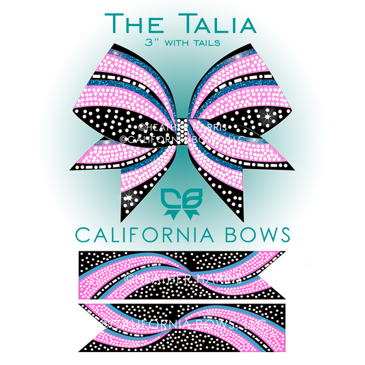 Talia 3" Bow Rhinestone Template Download