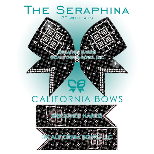 Seraphina 3" Bow Rhinestone Template Download