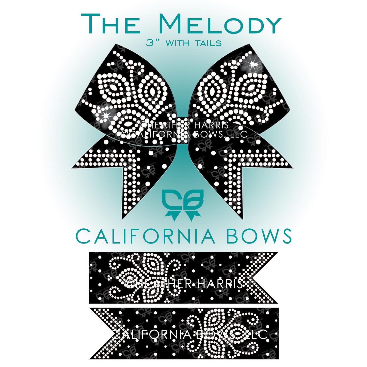 Melody 3" Bow Rhinestone Template Download