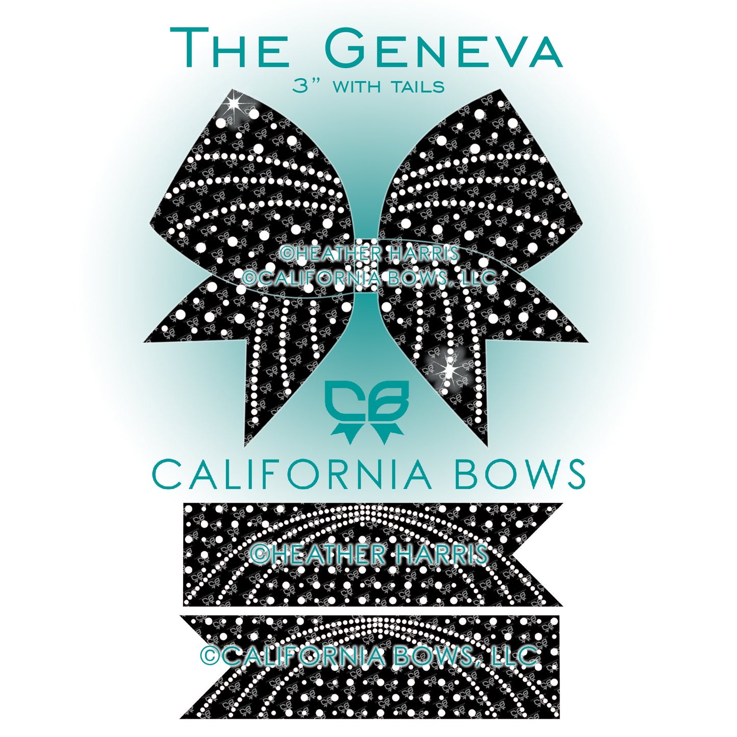 Geneva 3" Bow Rhinestone Template Download