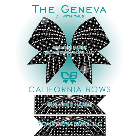 Geneva 3" Bow Rhinestone Template Download