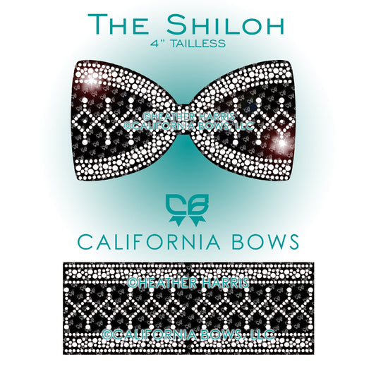 Shiloh 4" Tailless Bow Rhinestone Template Download