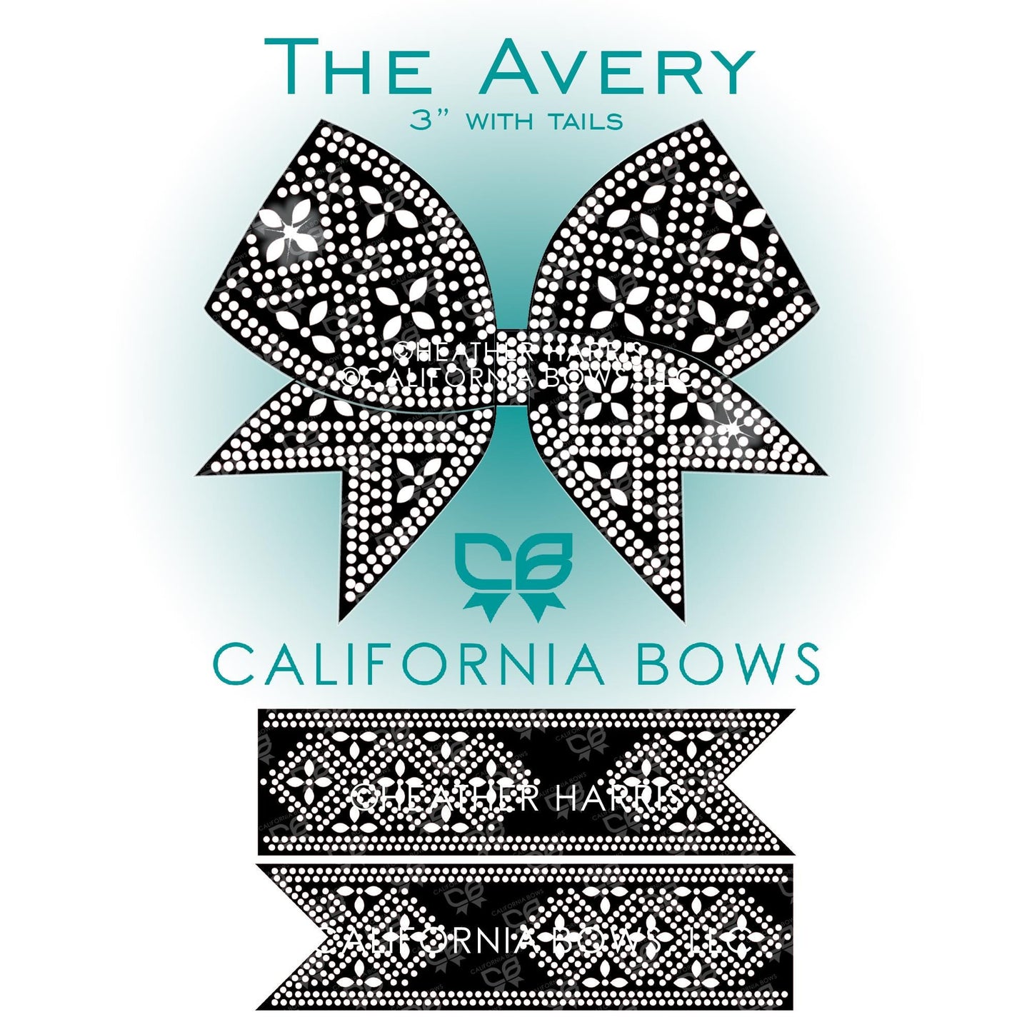 Avery 3" Bow Rhinestone Template Download