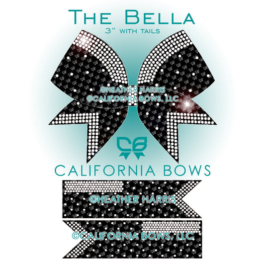 Bella 3" Bow Rhinestone Template Download
