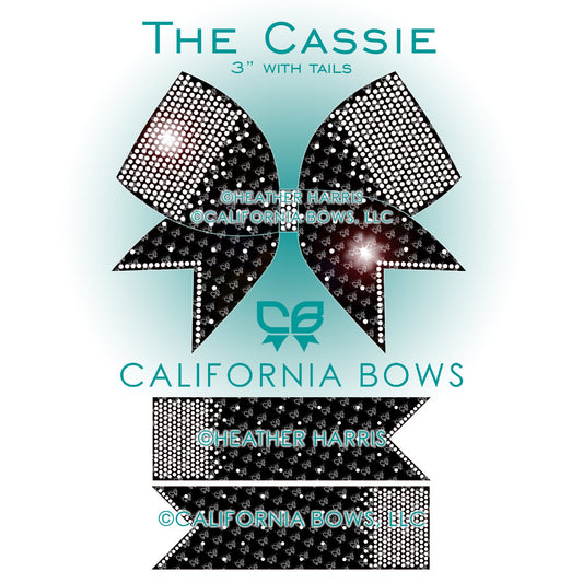Cassie 3" Bow Rhinestone Template Download