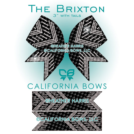 Brixton 3" Bow Rhinestone Template Download