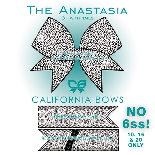 Anastasia 3" Bow Rhinestone Template Download