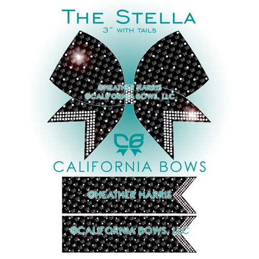 Stella 3" Bow Rhinestone Template Download