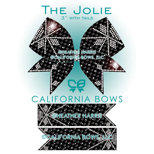 Jolie 3" Bow Rhinestone Template Download