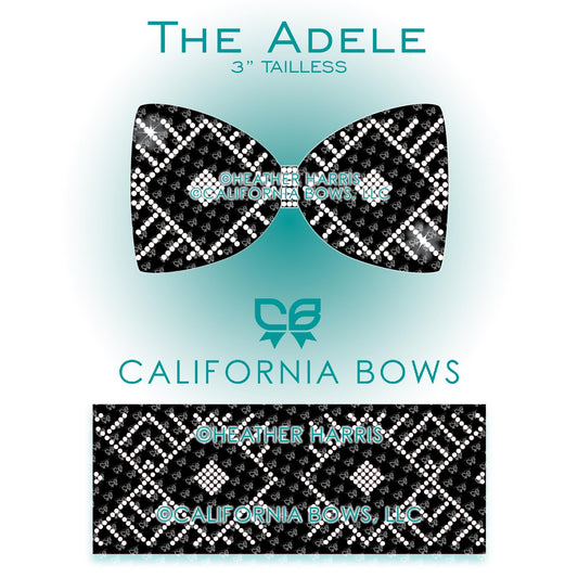 Adele 3" Tailless Bow Rhinestone Template Download