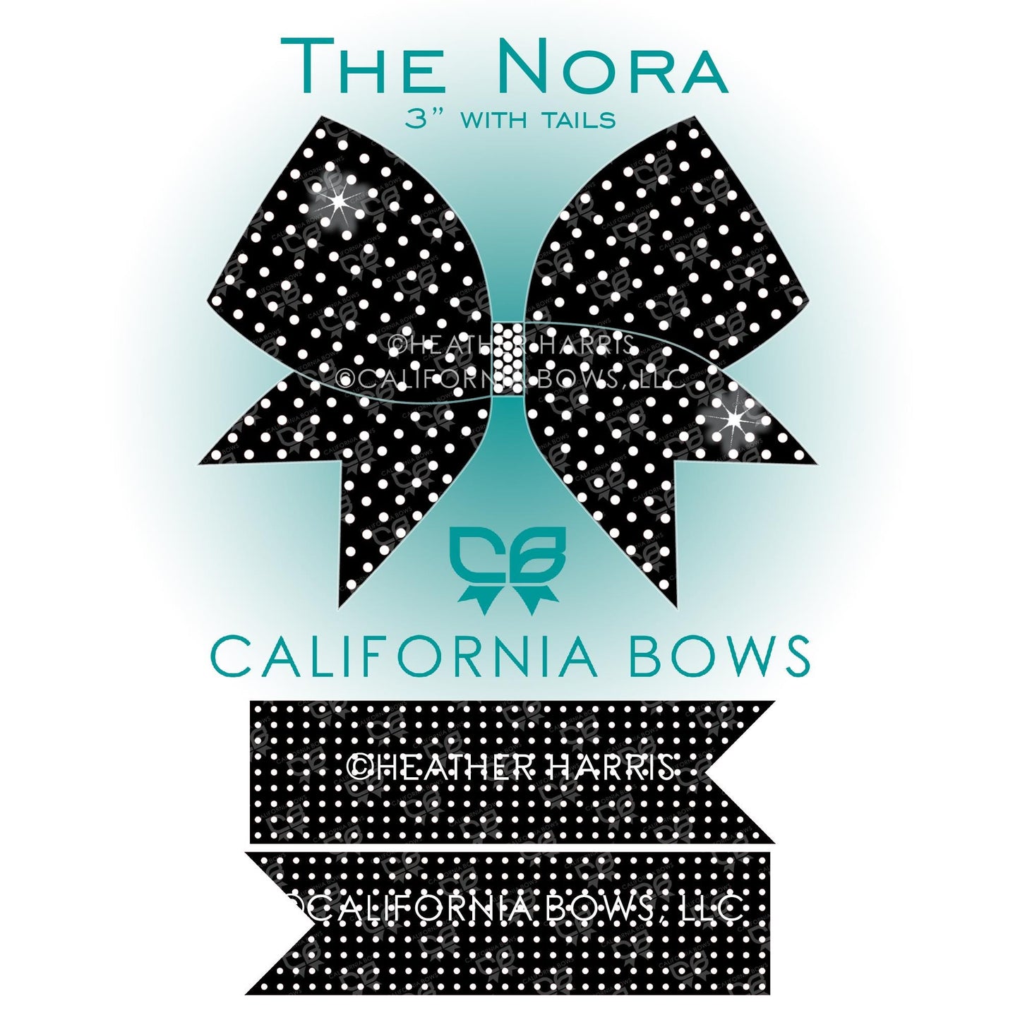 Nora 3" Bow Rhinestone Template Download
