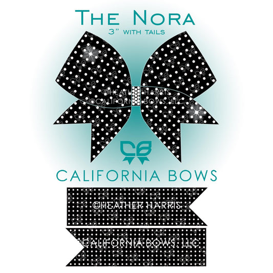 Nora 3" Bow Rhinestone Template Download