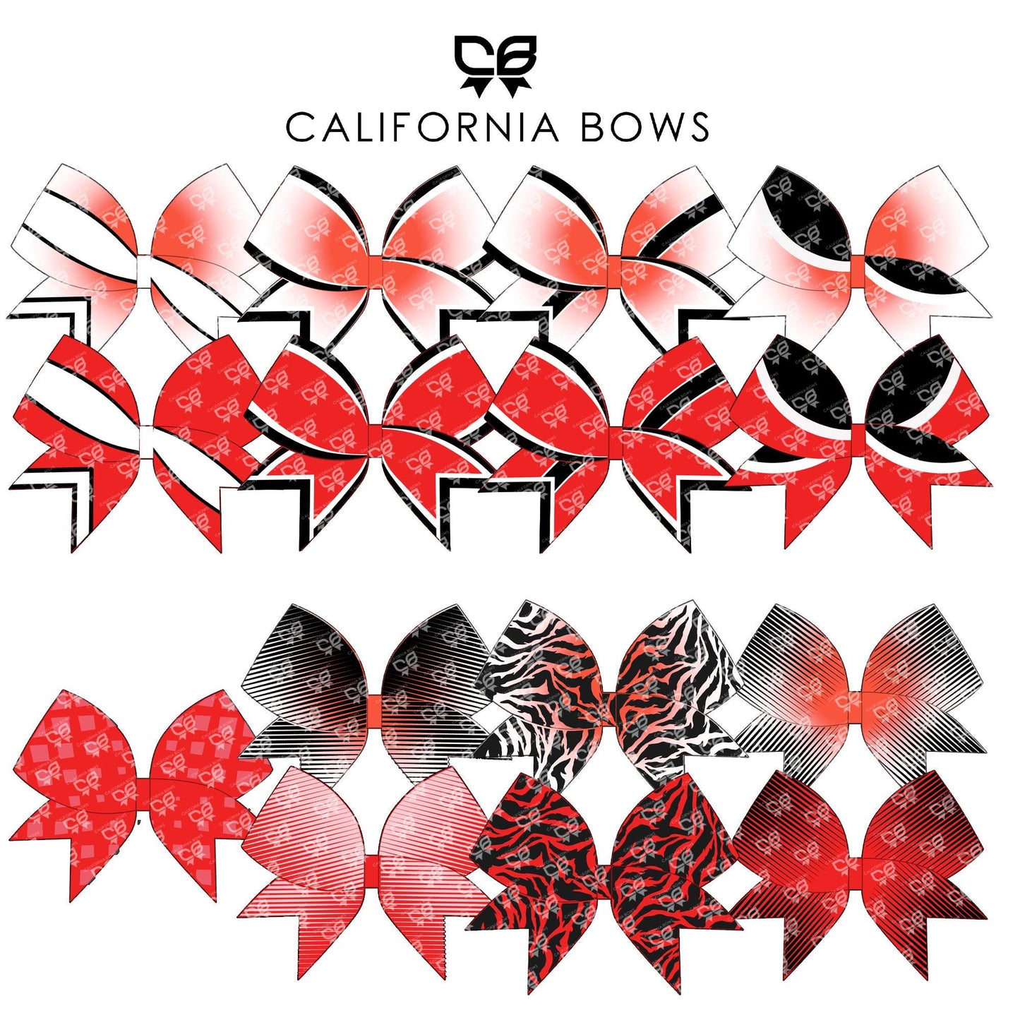 PRO PACK Cheer Bow Design Sublimation Download PNG