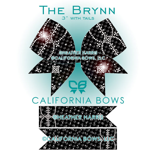Brynn 3" Bow Rhinestone Template Download