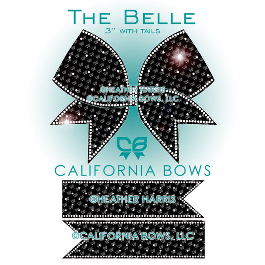 Belle 3" Bow Rhinestone Template Download