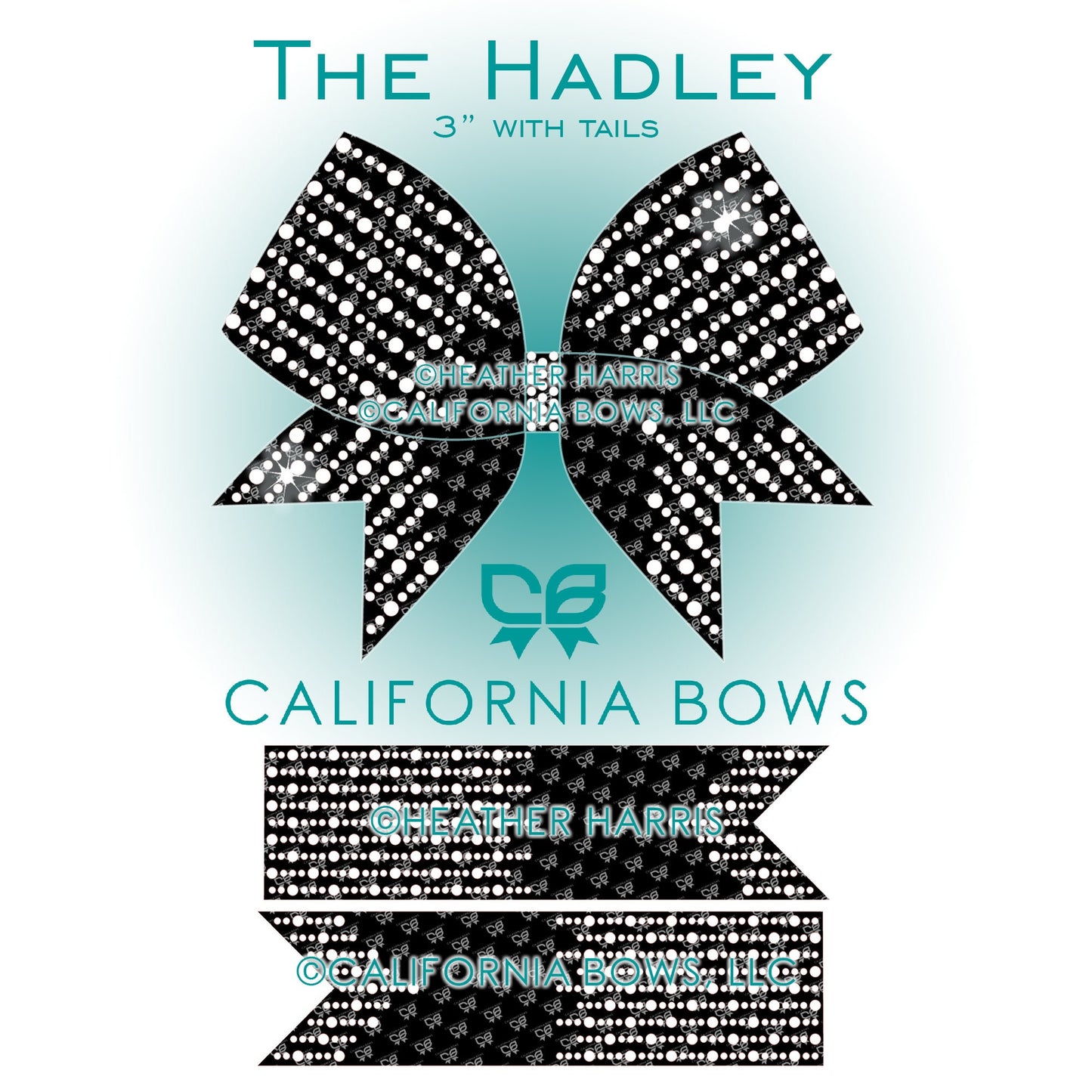 Hadley 3" Bow Rhinestone Template Download