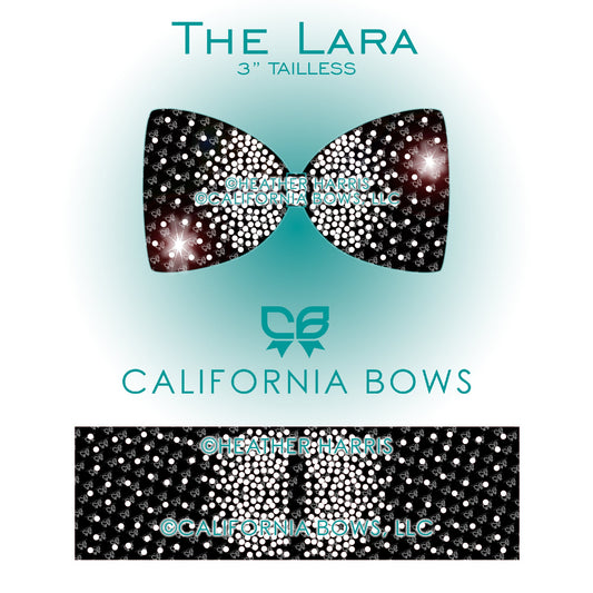 Lara 3" Tailless Bow Rhinestone Template Download