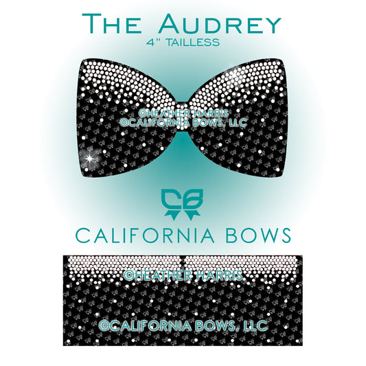 Audrey 4" Tailless Bow Rhinestone Template Download