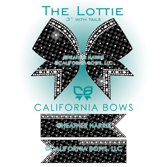 Lottie 3" Bow Rhinestone Template Download