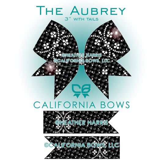 Aubrey 3" Bow Rhinestone Template Download