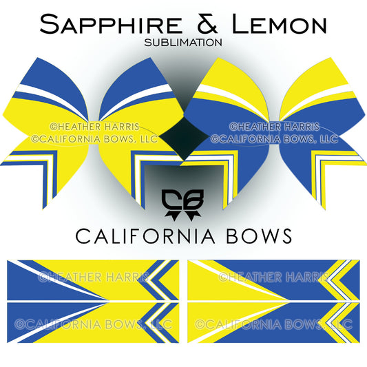 Sapphire & Lemon Sublimation Athletic Combo Pack Download PNG