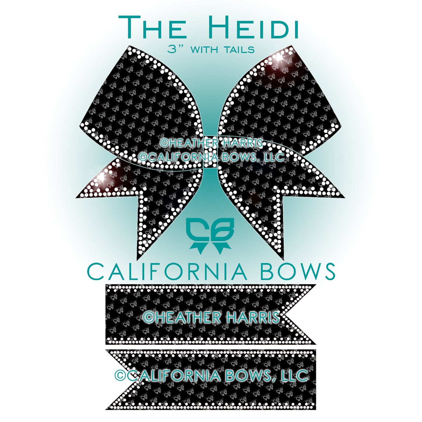 Heidi 3" Bow Rhinestone Template Download
