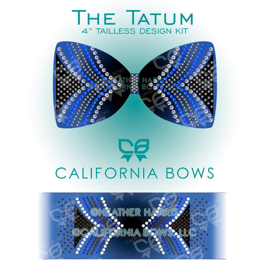 Tatum 4" Tailless Bow Rhinestone Template Download