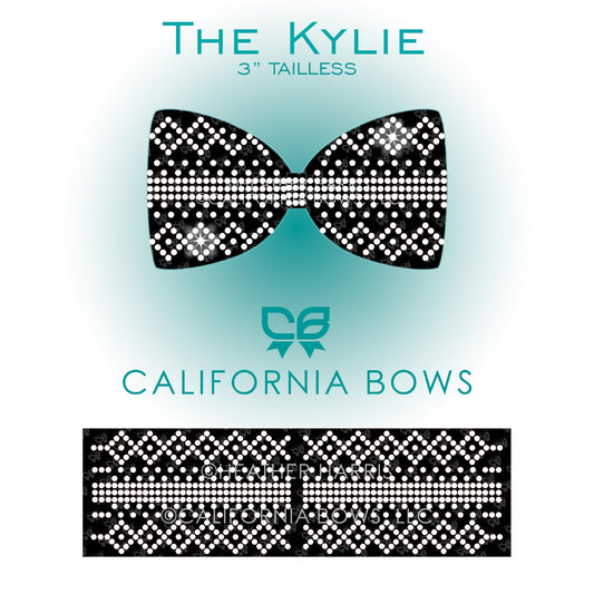 Kylie 3" Tailless Bow Rhinestone Template Download