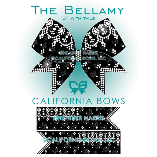 Bellamy 3" Bow Rhinestone Template Download