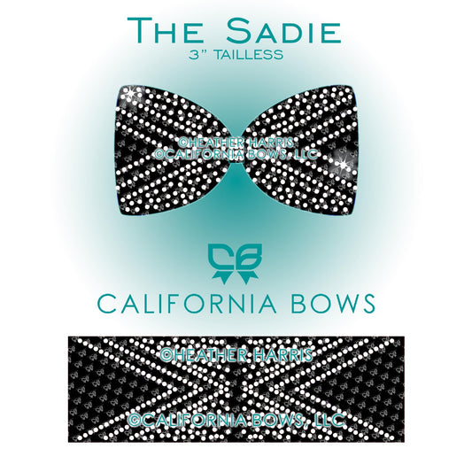 Sadie 3" Tailless Bow Rhinestone Template Download
