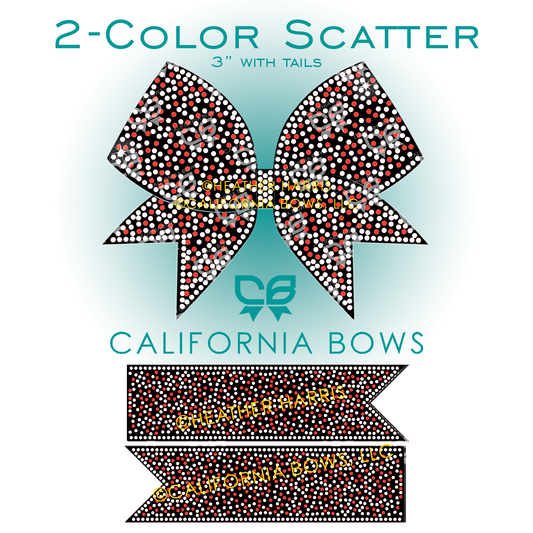 2-Color Scatter 3" Bow Rhinestone Template Download