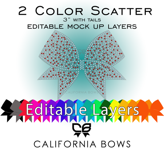 2 Color Scatter Editable Mock Up Download