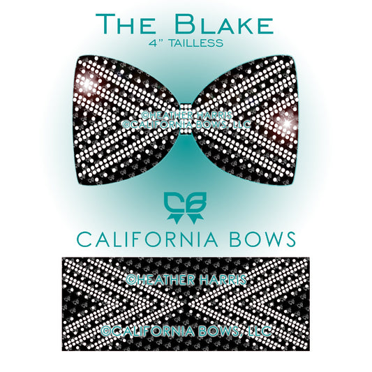 Blake 4" Taillesss Bow Rhinestone Template Download