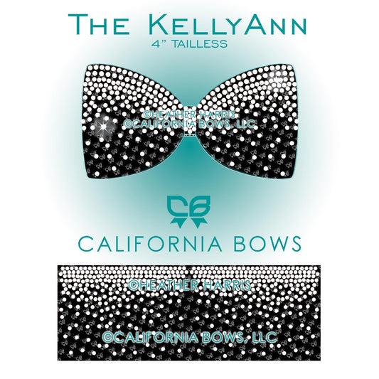 KellyAnn 4" Tailless Bow Rhinestone Template Download