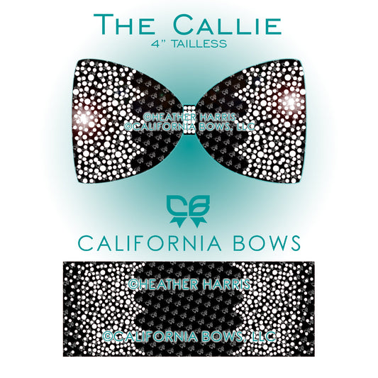 Callie 4" Tailless Bow Rhinestone Template Download