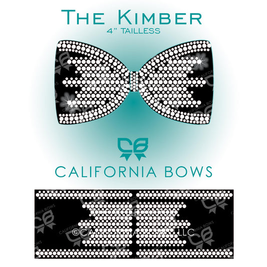 Kimber 4" Tailless Bow Rhinestone Template Download