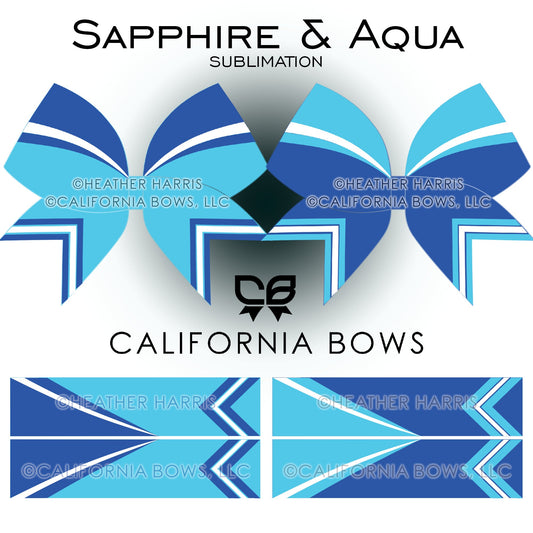 Sapphire & Aqua Sublimation Athletic Combo Pack Download PNG
