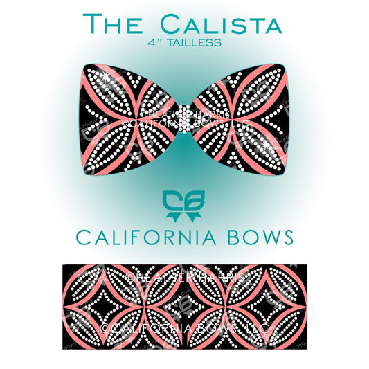 Calista 4" Tailless Bow Rhinestone & Vinyl Template Download