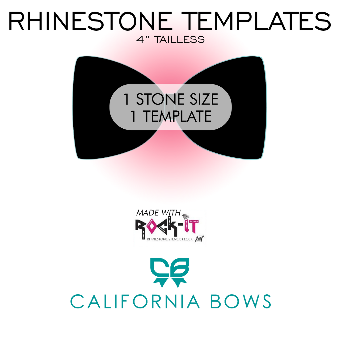 4" TAILLESS TEMPLATE    (1 SIZE STONE)