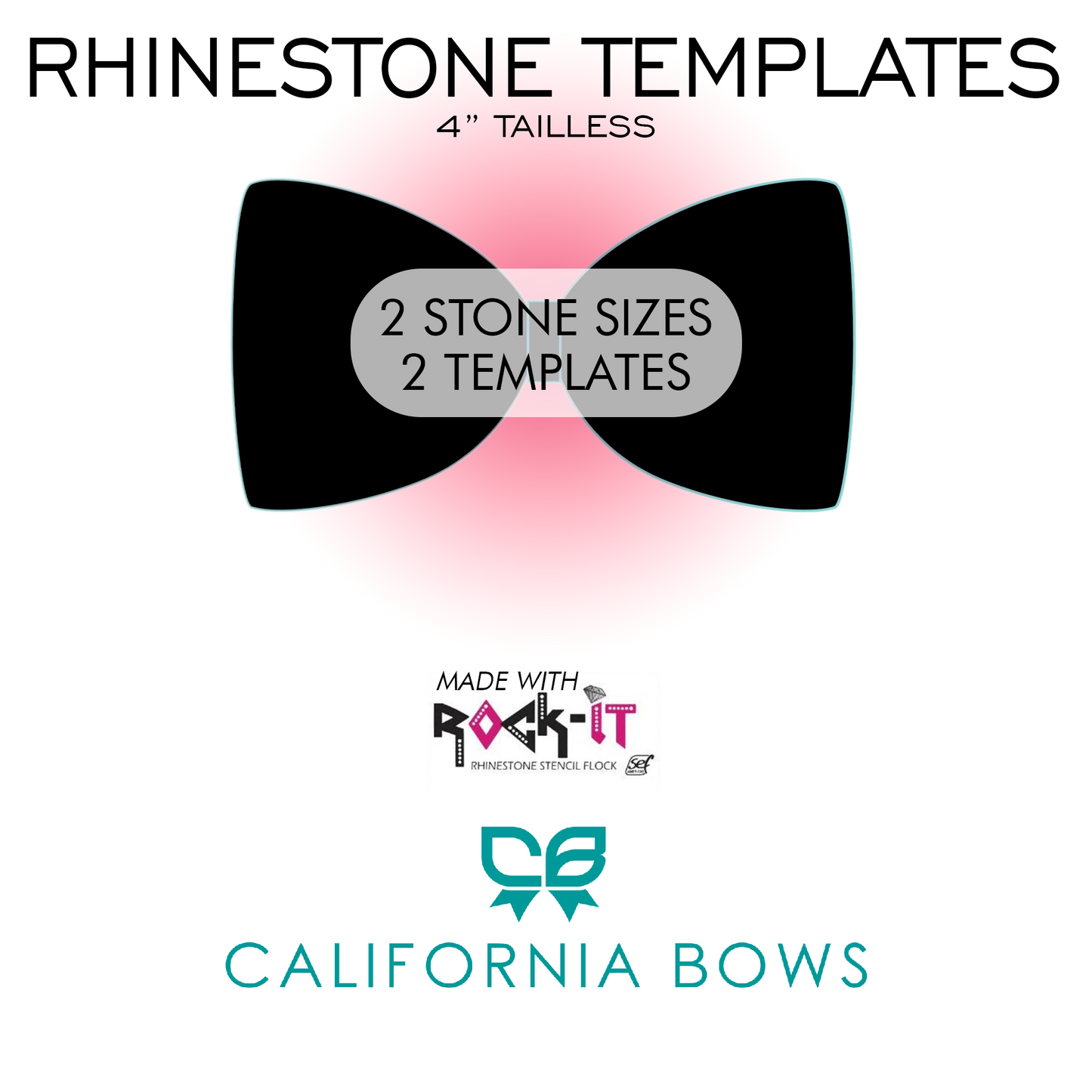 4" TAILLESS TEMPLATE    (2 SIZE STONES)