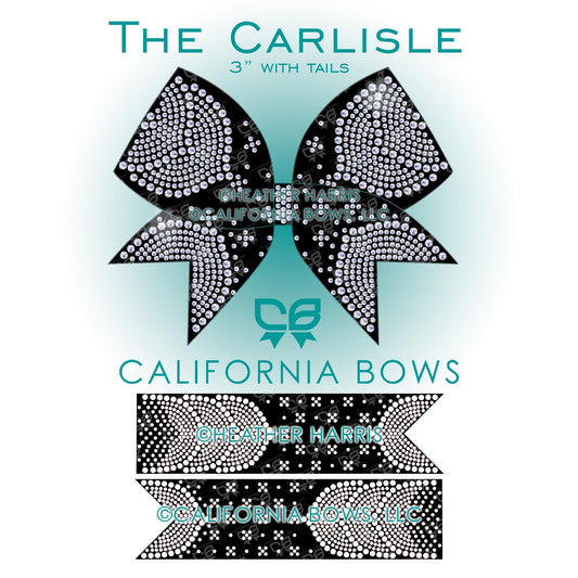 Carlisle 3" Bow Rhinestone Template Download