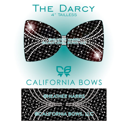 Darcy 4" Tailless Bow Rhinestone Template Download