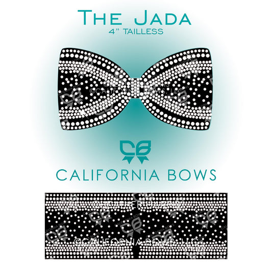 Jada 4" Tailless Bow Rhinestone Template Download