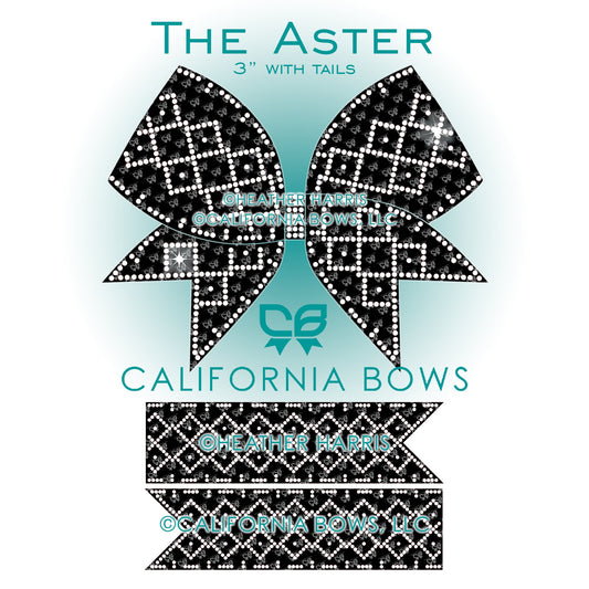 Aster 3" Bow Rhinestone Template Download