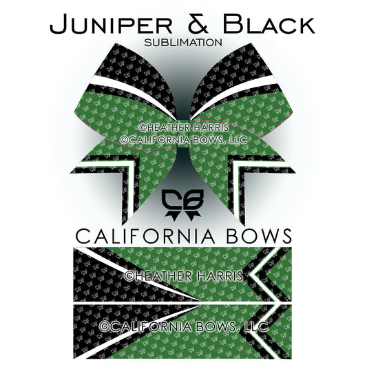Juniper Green Athletic Cheer Bow Design Sublimation Download PNG