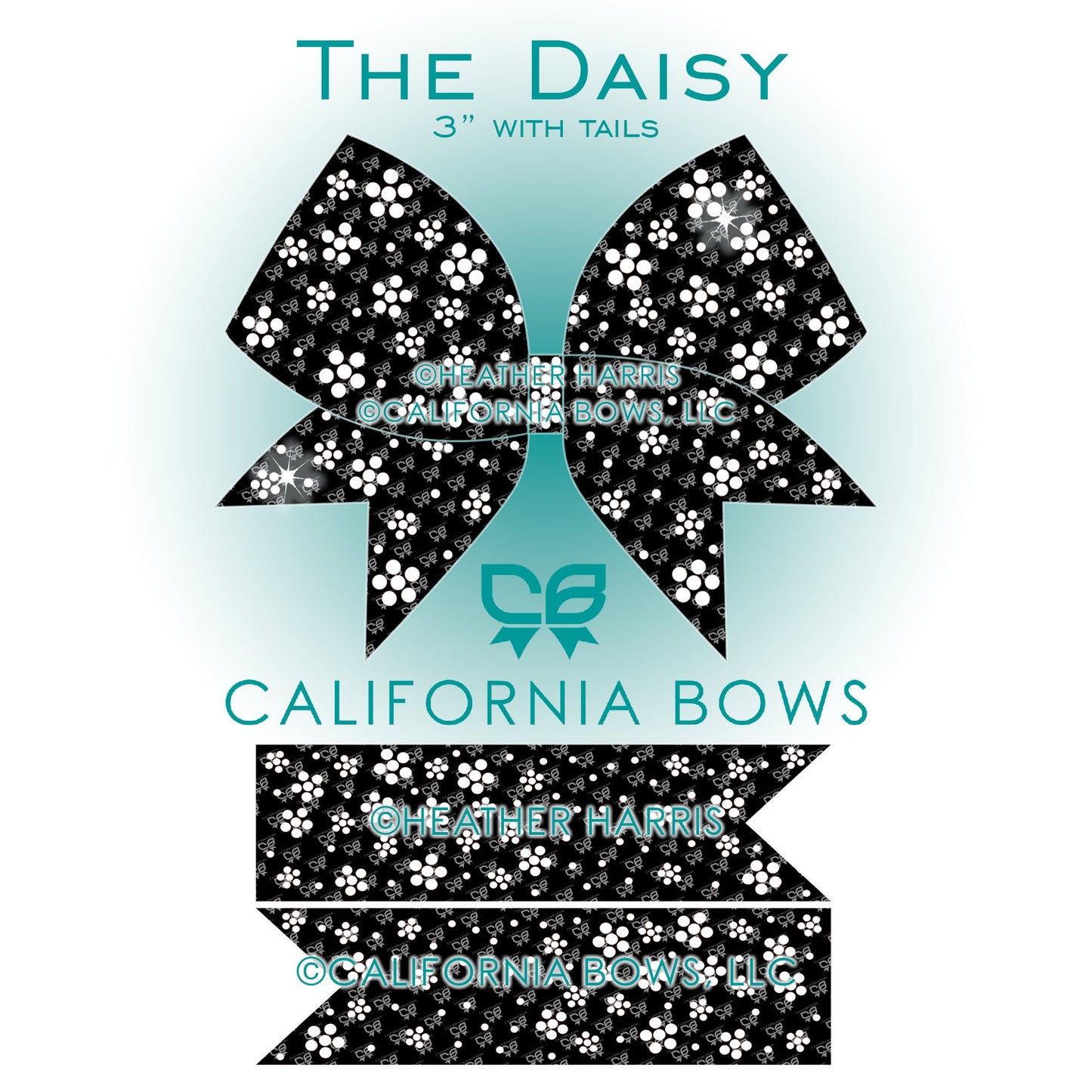 Daisy 3" Bow Rhinestone Template Download