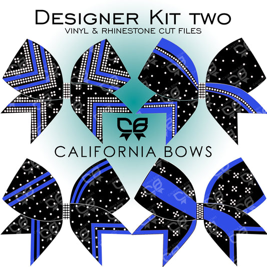4 Vinyl Rhinestone Bow 3" Cheer Bow Template Download